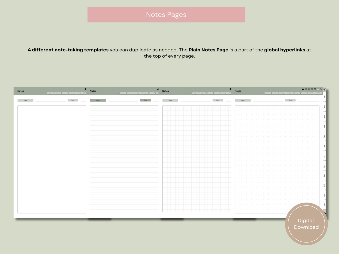 Mindful Reading Digital Journal