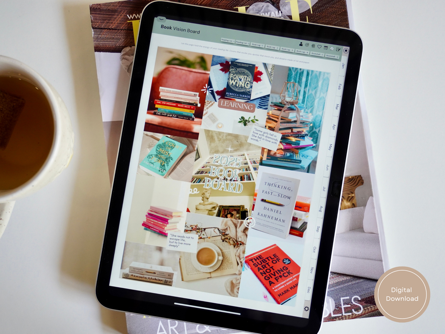 Mindful Reading Digital Journal