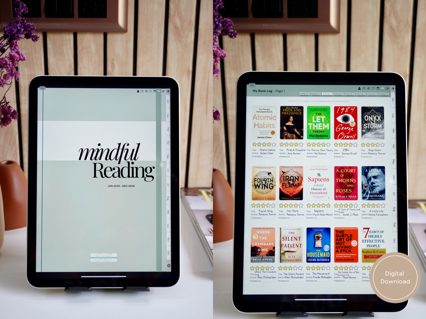Mindful Reading Digital Journal