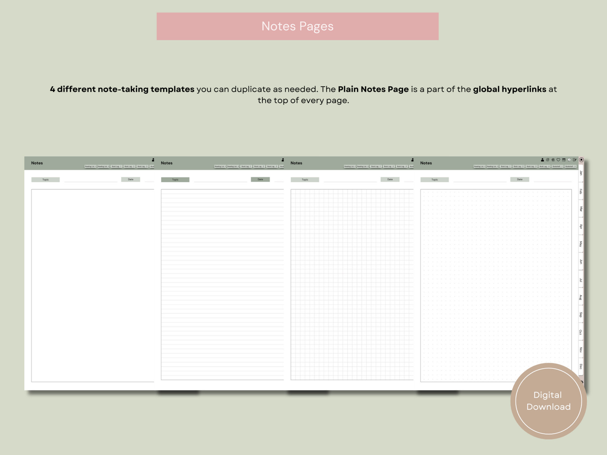 Mindful Reading Digital Journal
